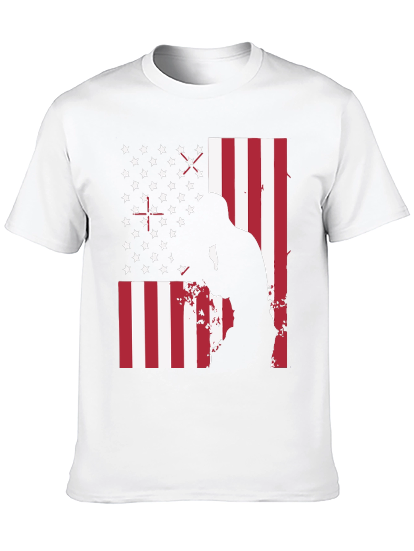 American Flag Boxer Graphic T-Shirt