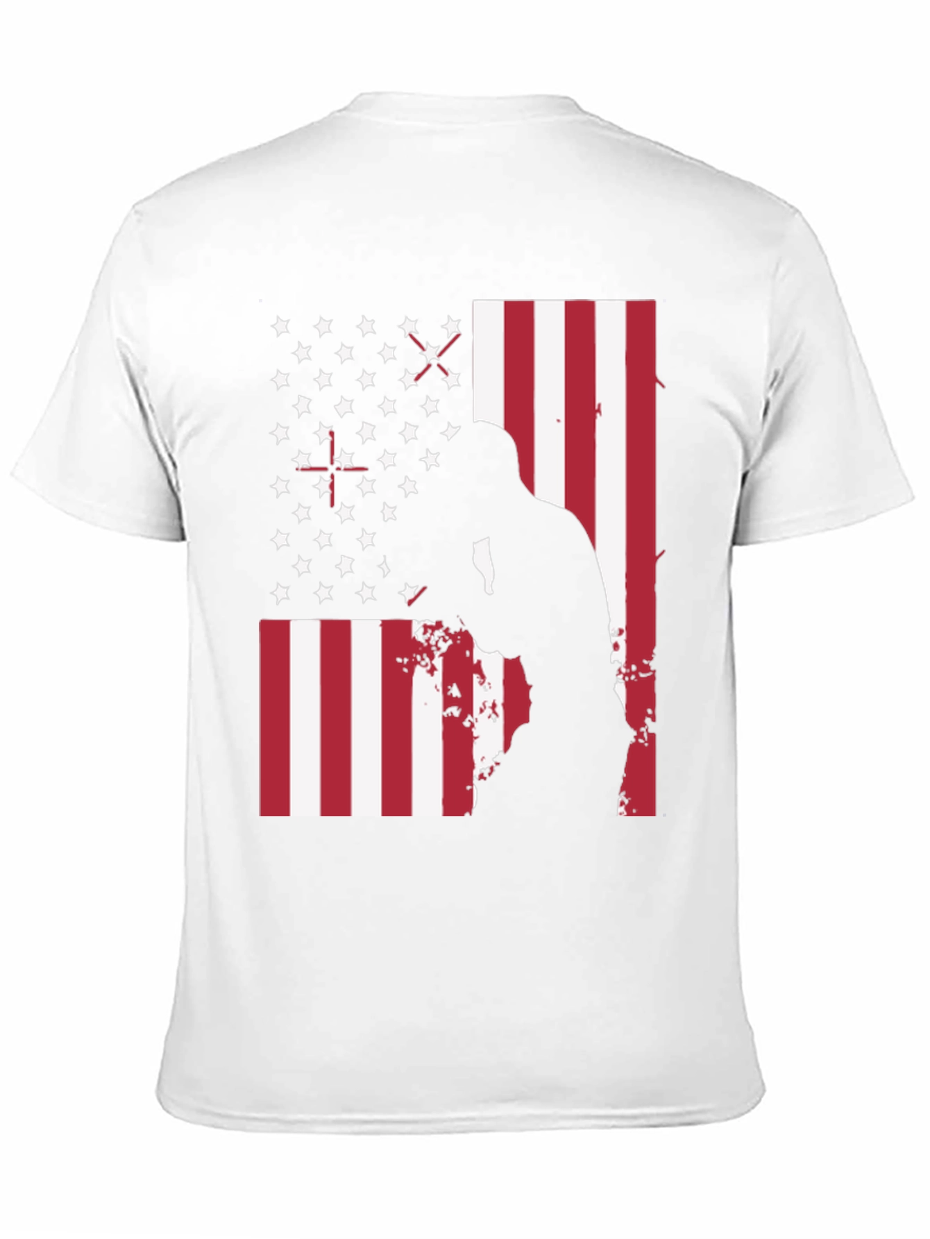 American Flag Boxer Graphic T-Shirt
