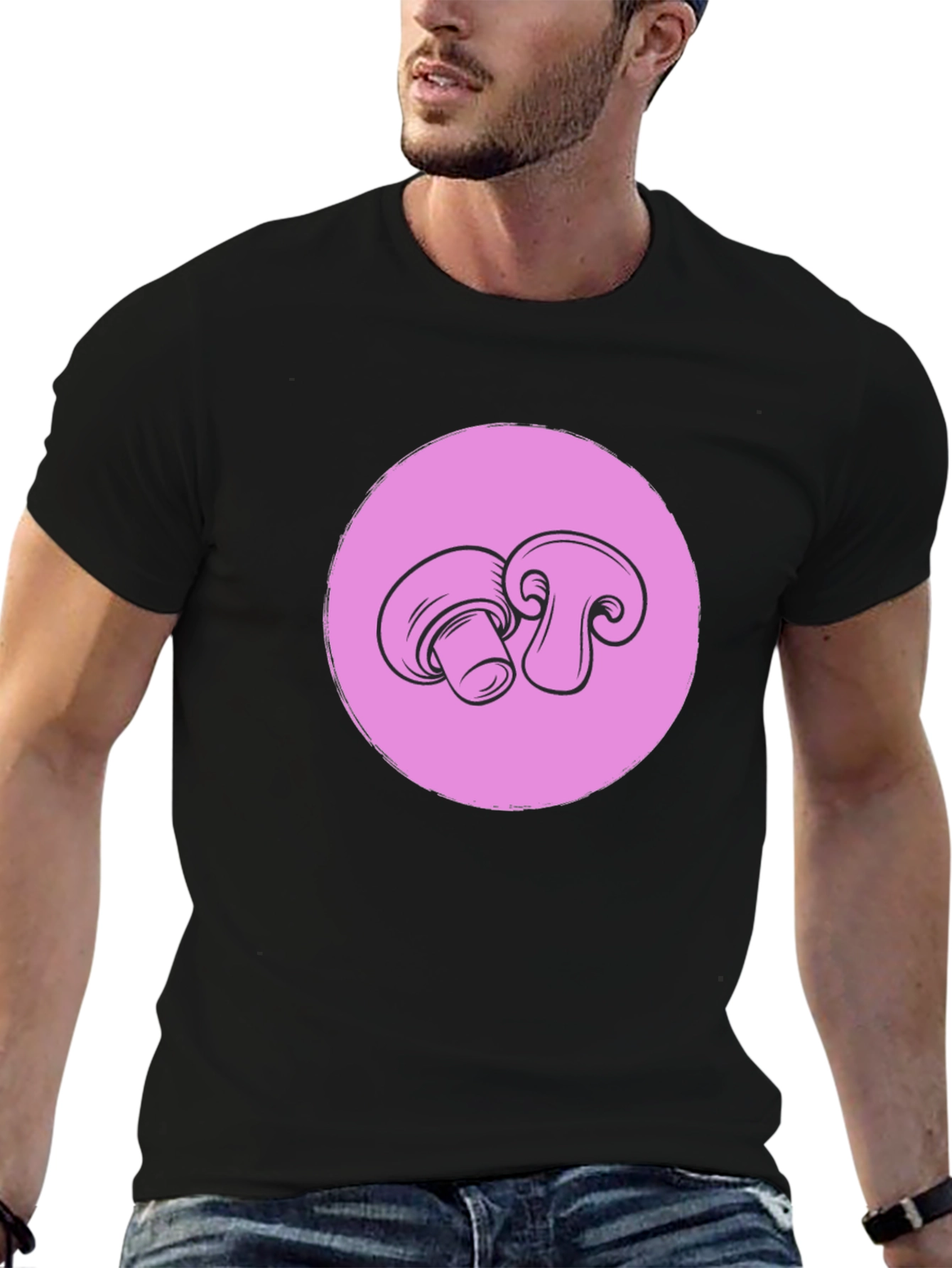 Mushroom Graphic Tee - Unique Design!
