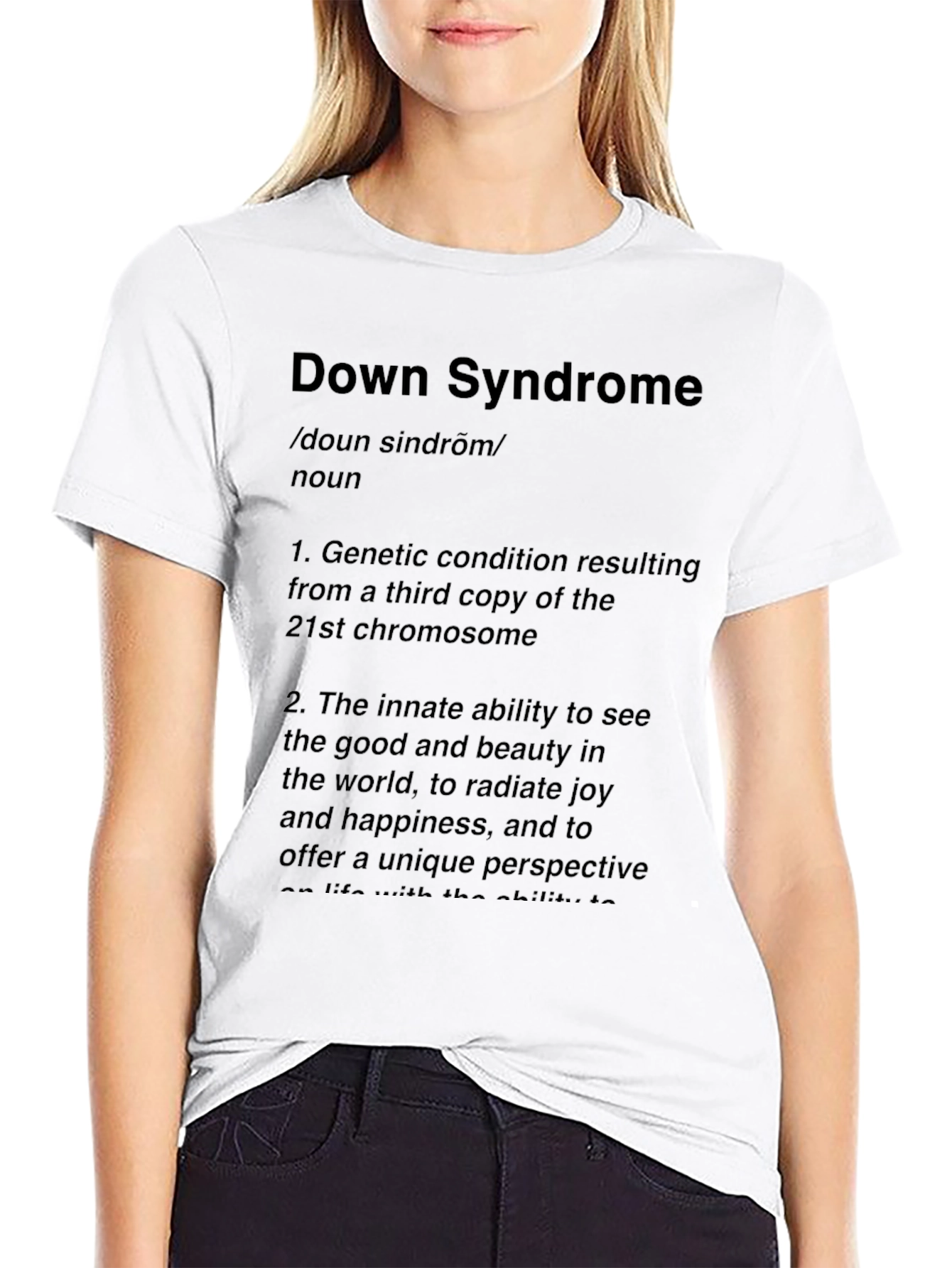 Down Syndrome Definition Graphic T-Shirt