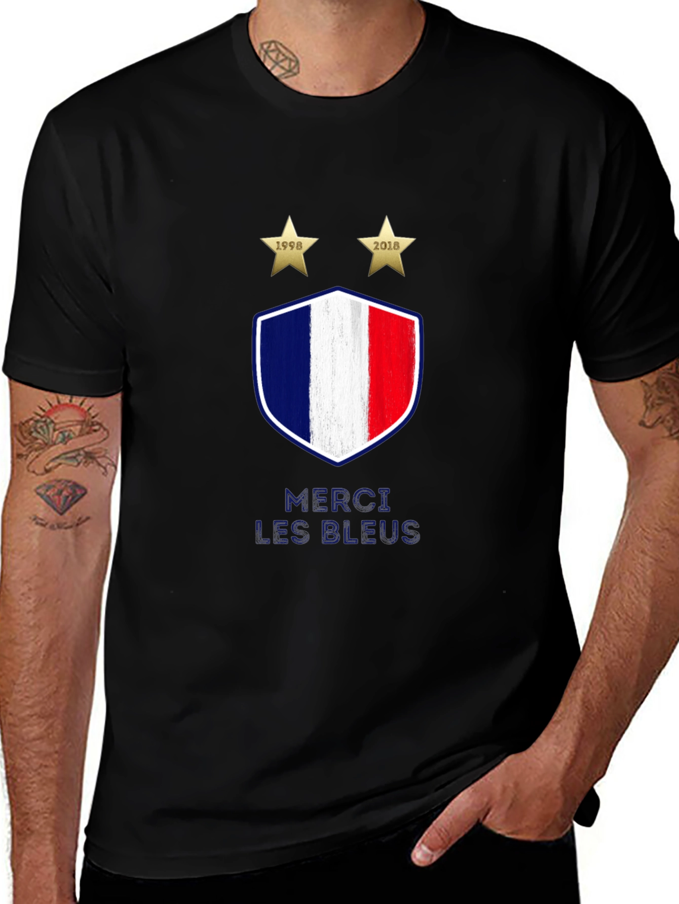 France Soccer Merci Les Bleus T-Shirt