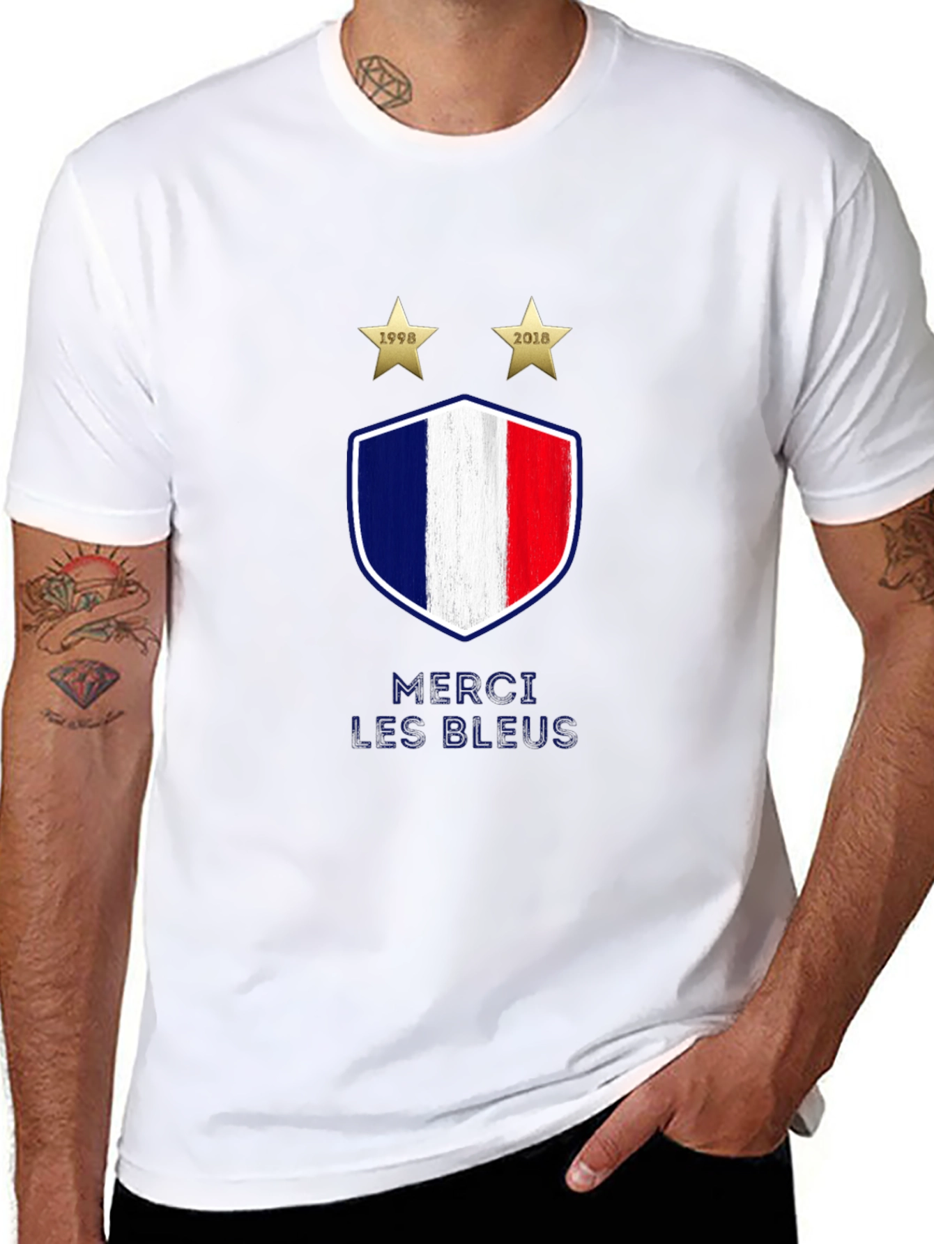 France Soccer Merci Les Bleus T-Shirt