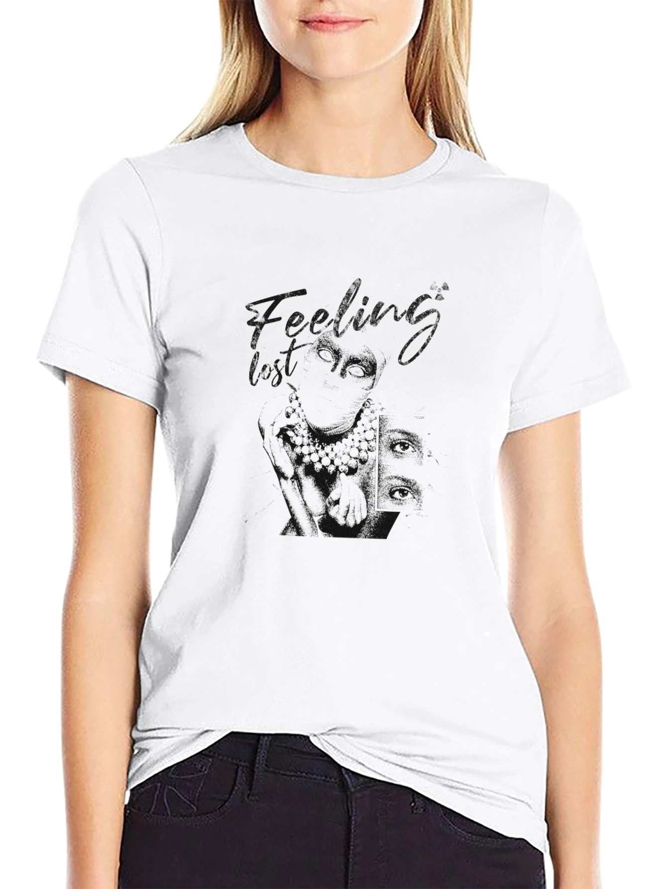 Plain Black Crew Neck Short Sleeve T-Shirt