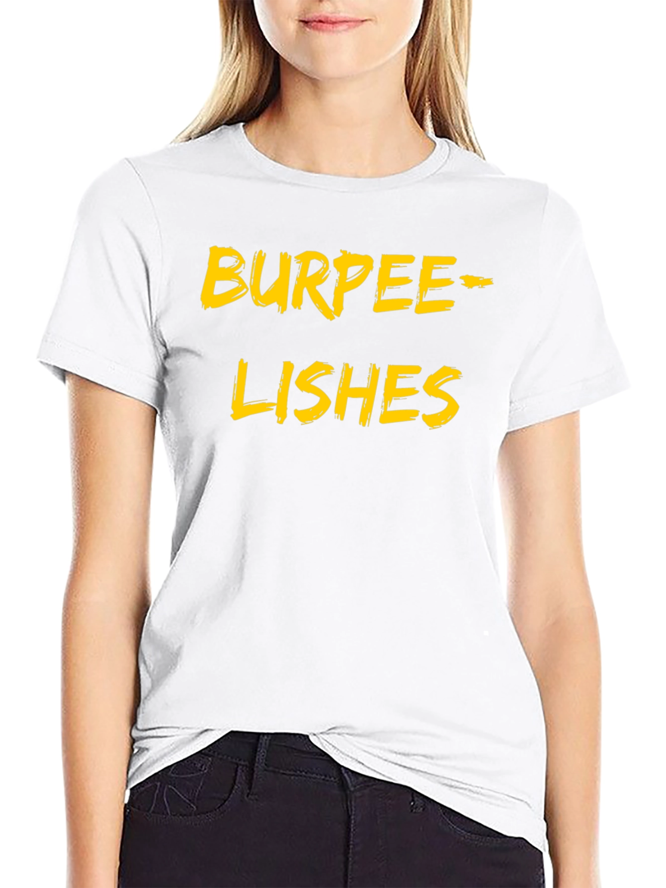Burpeelishes Black T-Shirt Funny Workout