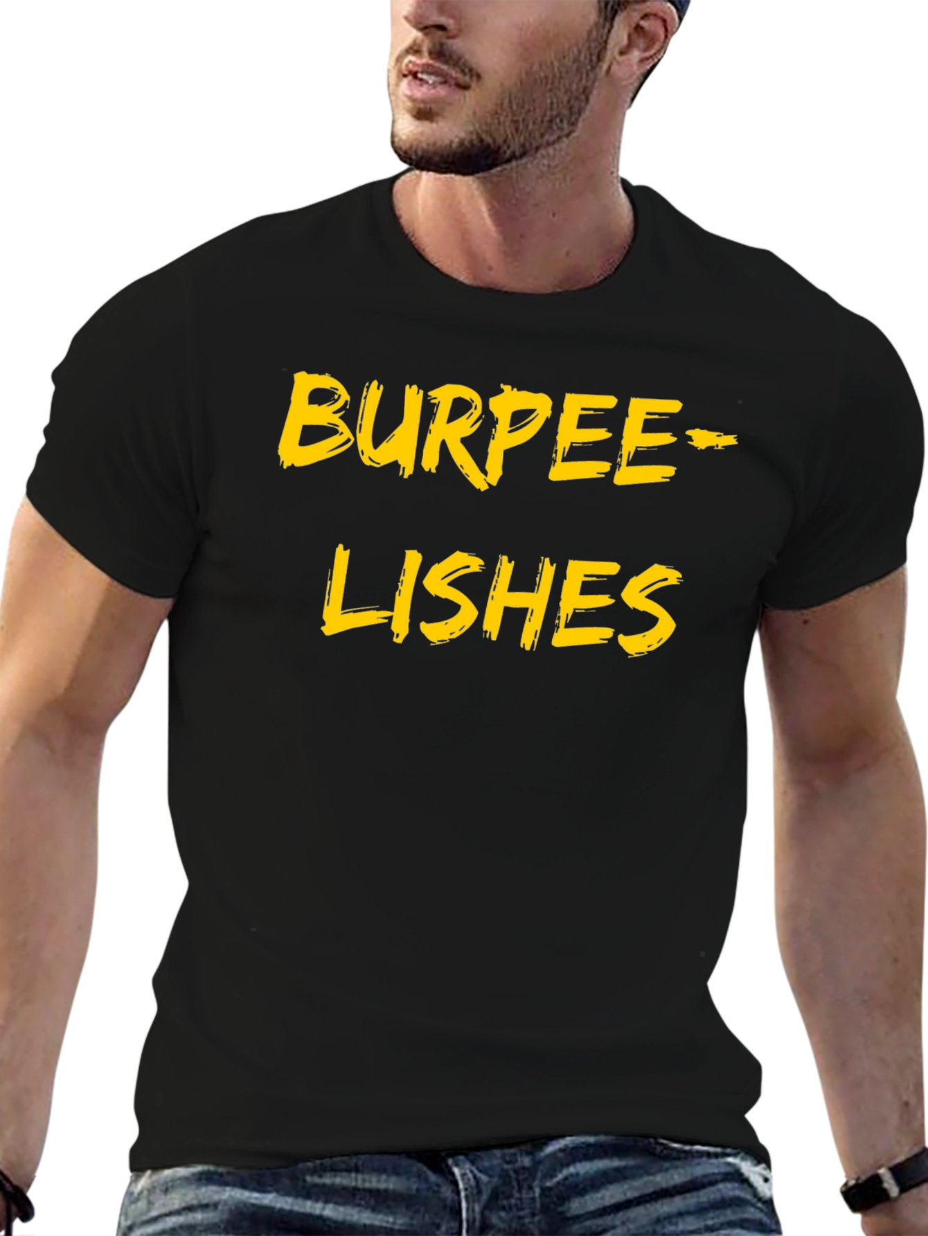 Burpeelishes Black T-Shirt Funny Workout