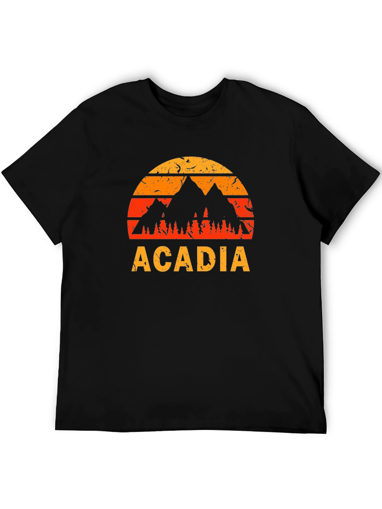 Acadia Mountain Sunset Graphic T-Shirt