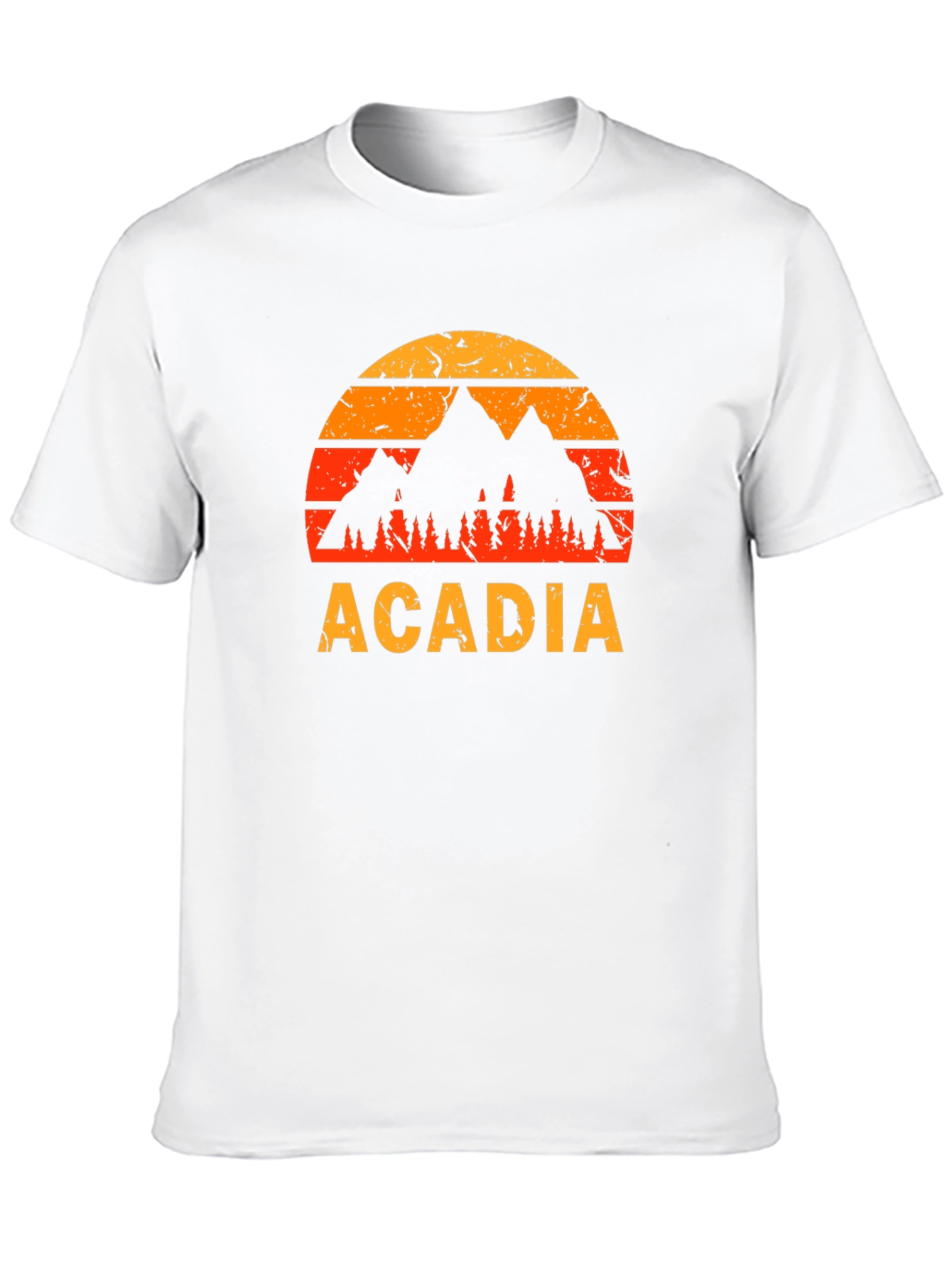 Acadia Mountain Sunset Graphic T-Shirt