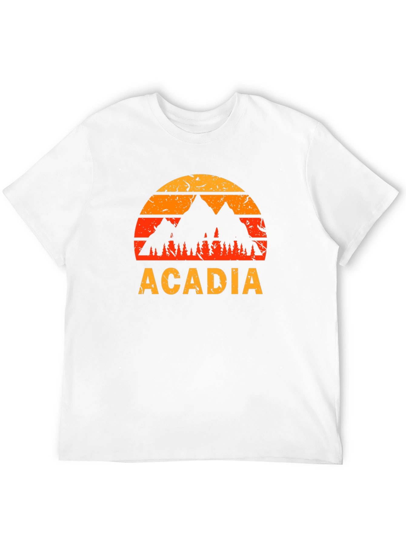 Acadia Mountain Sunset Graphic T-Shirt