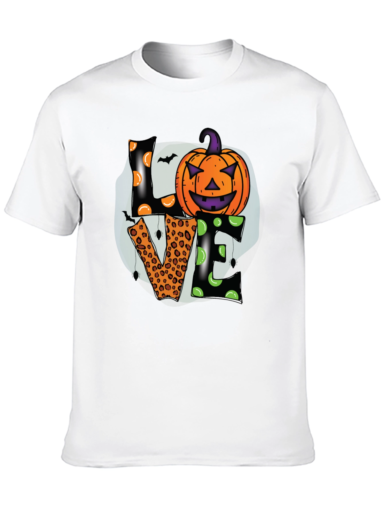 Halloween Love T-Shirt Pumpkin Design
