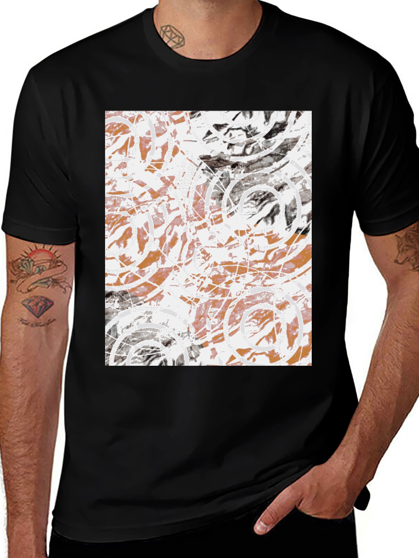 Abstract Art Graphic Tee - Modern Design