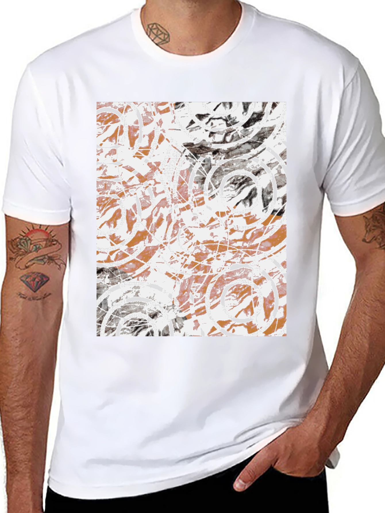 Abstract Art Graphic Tee - Modern Design