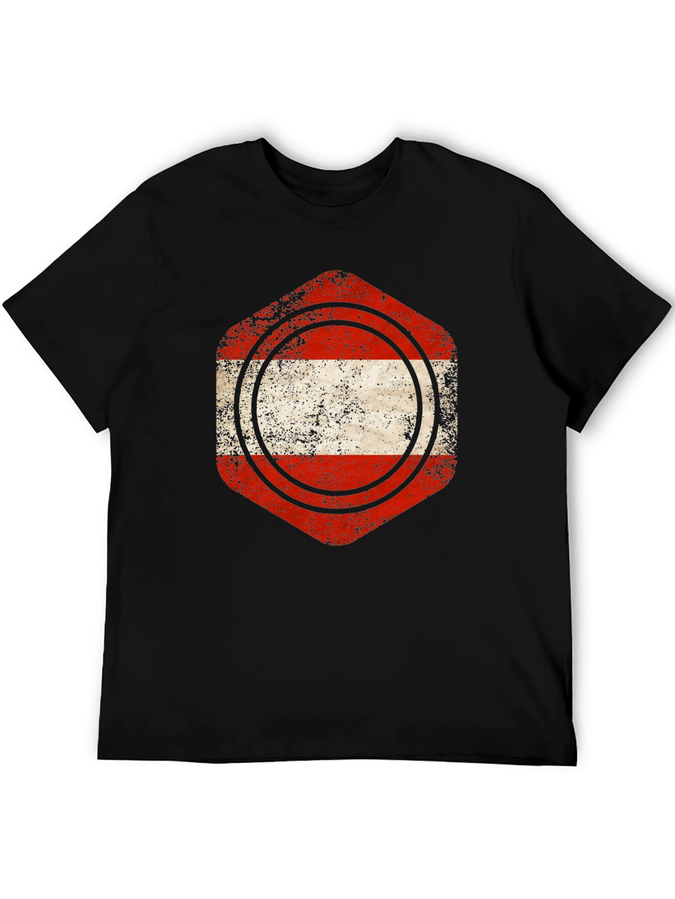 Austria Flag Distressed Graphic Tee