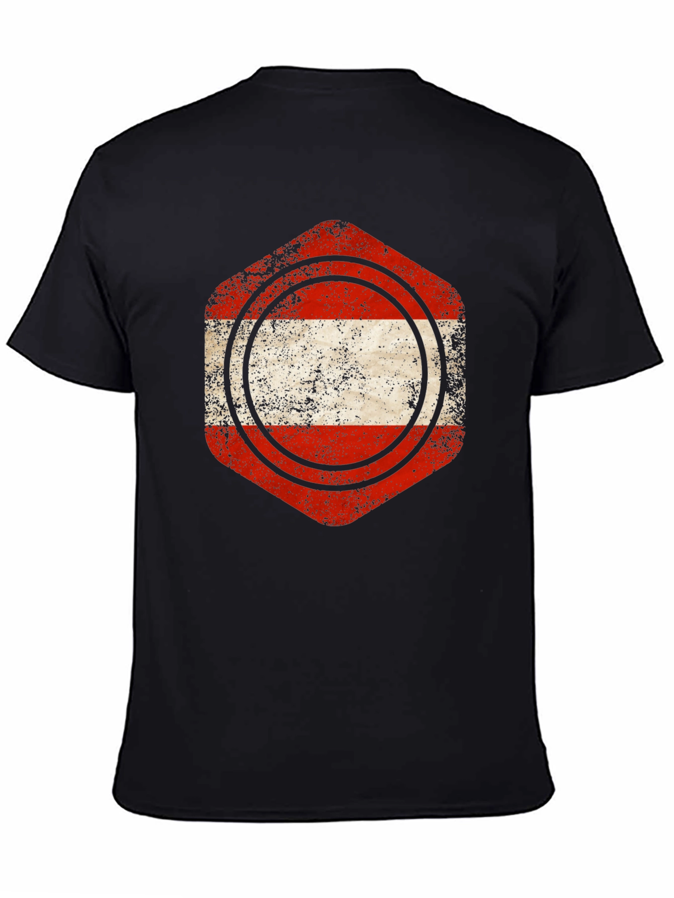 Austria Flag Distressed Graphic Tee