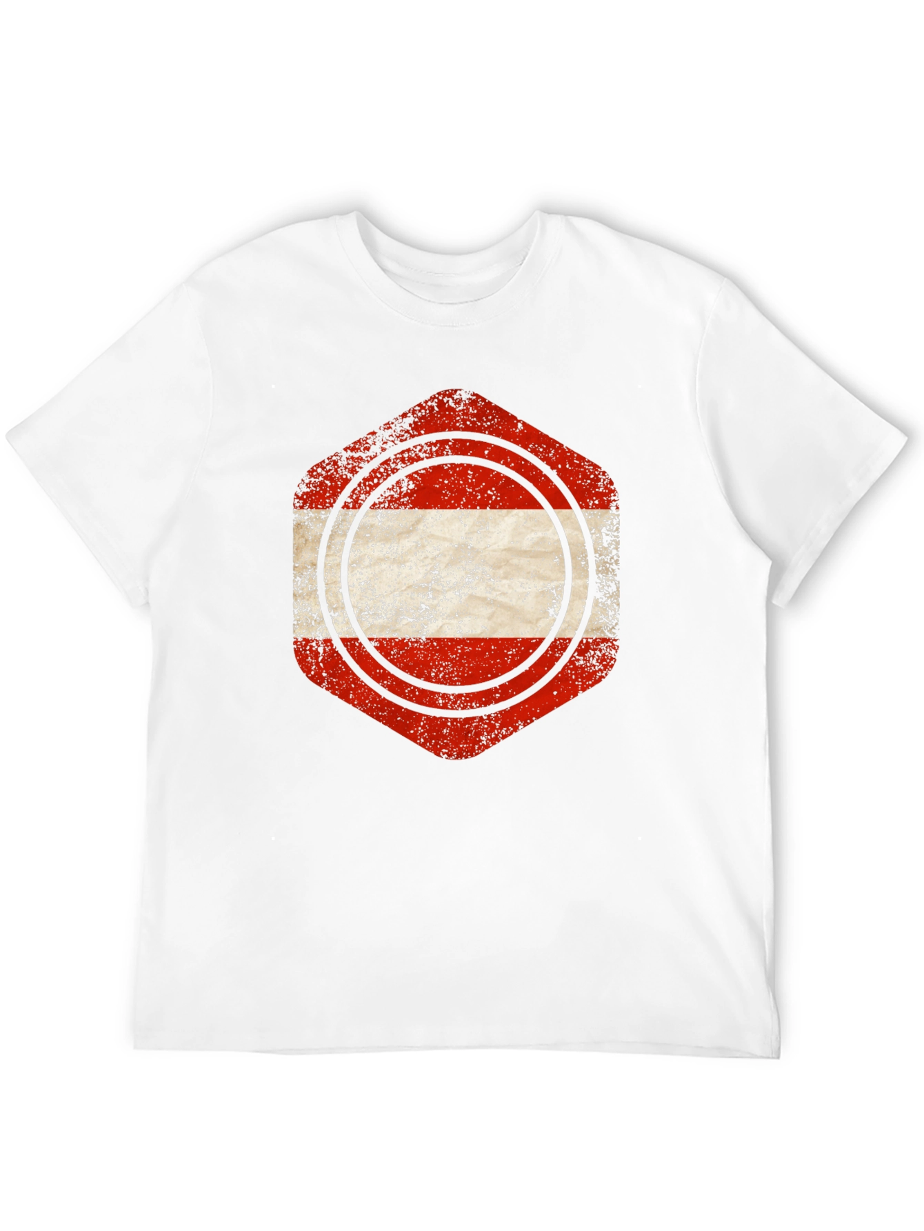 Austria Flag Distressed Graphic Tee