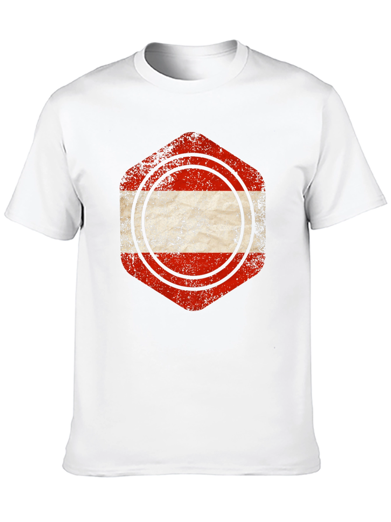 Austria Flag Distressed Graphic Tee