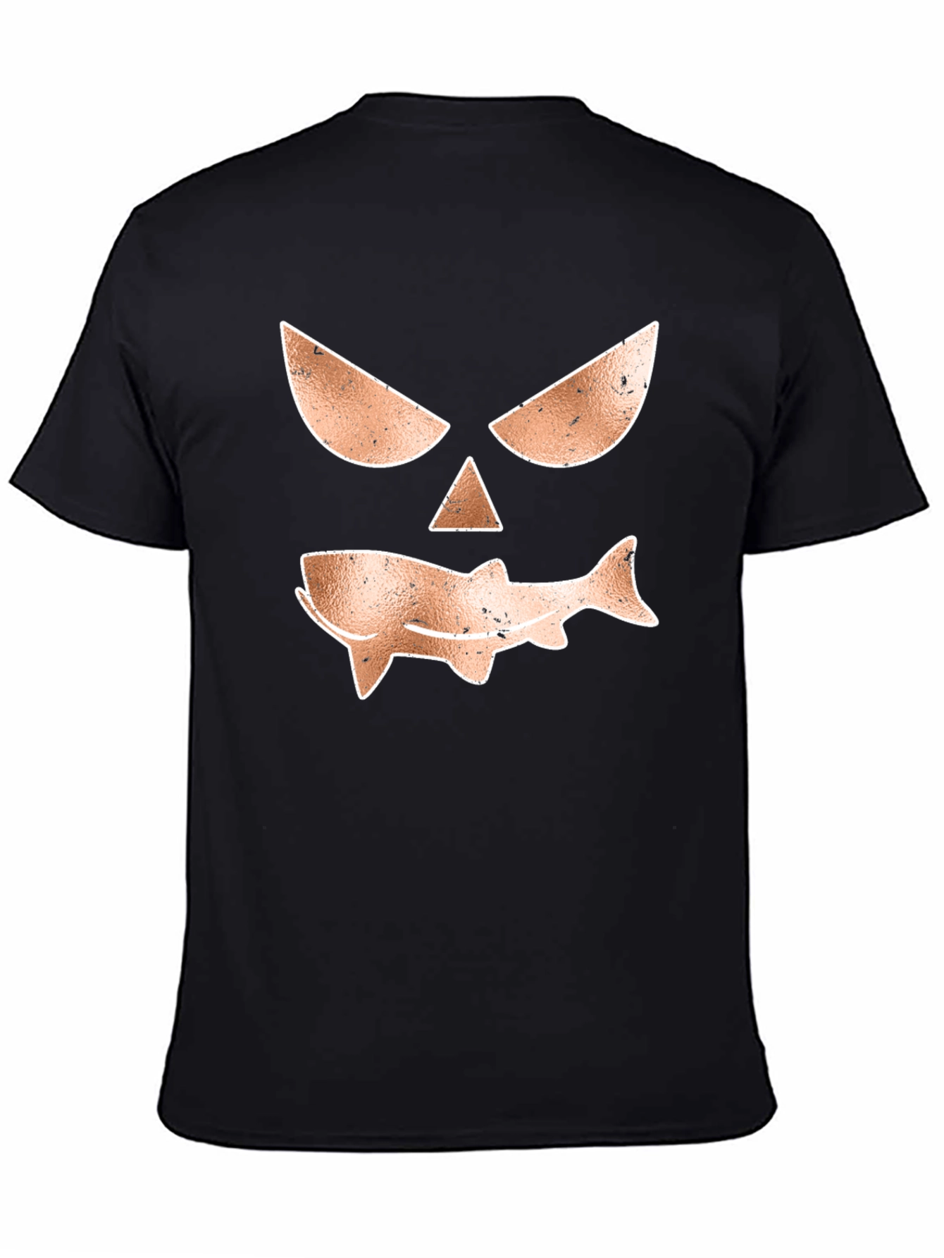 Spooky Shark Graphic Tee - Mens Black T-Shirt