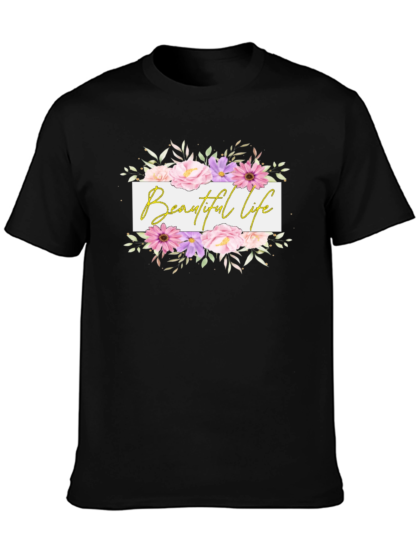 Beautiful Life Floral Graphic T-Shirt