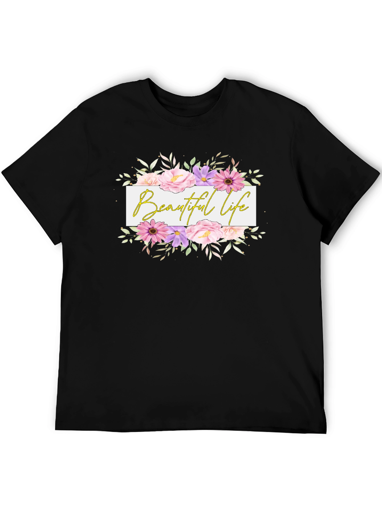 Beautiful Life Floral Graphic T-Shirt
