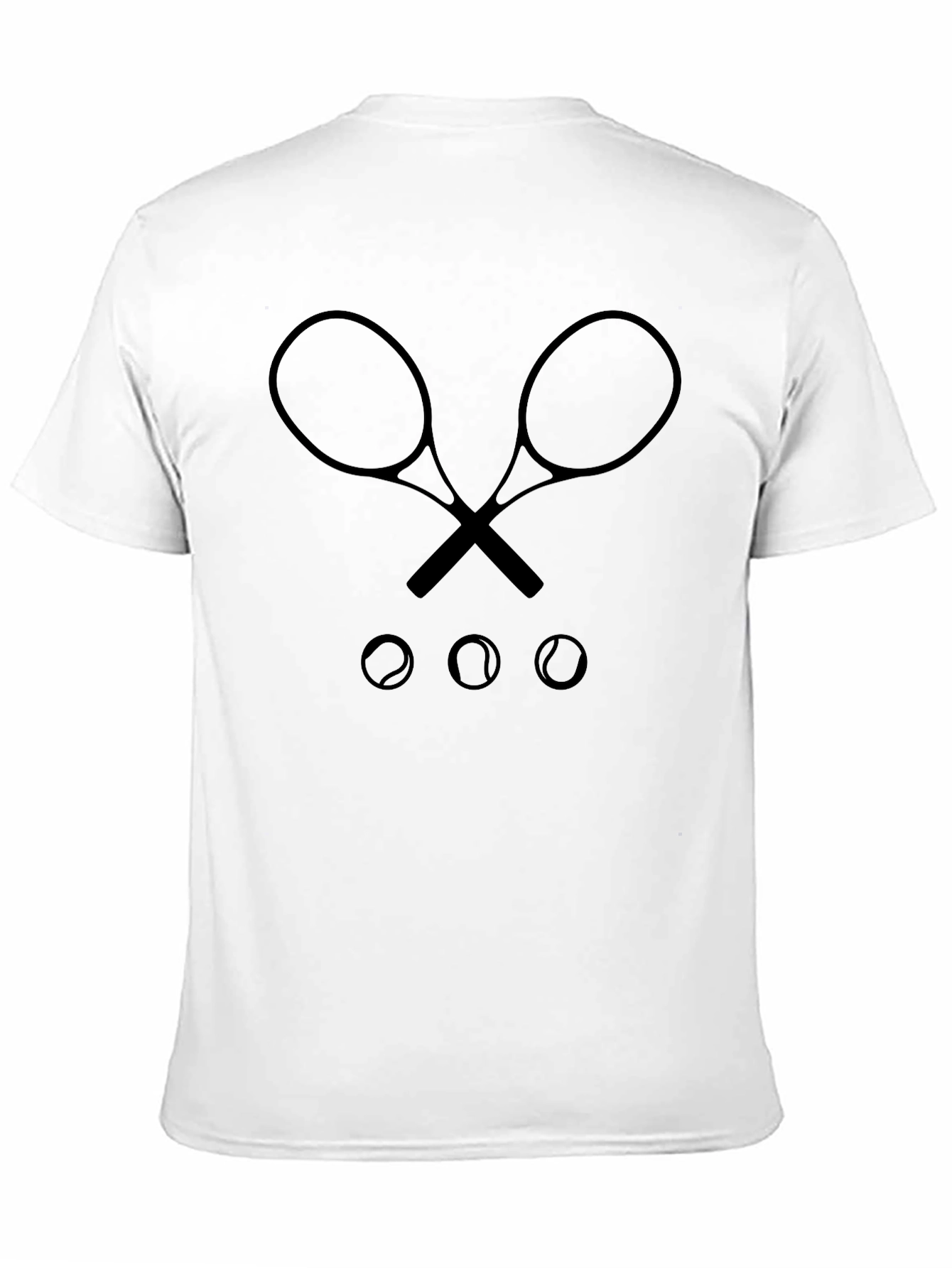 Tennis Racket & Balls Graphic T-Shirt