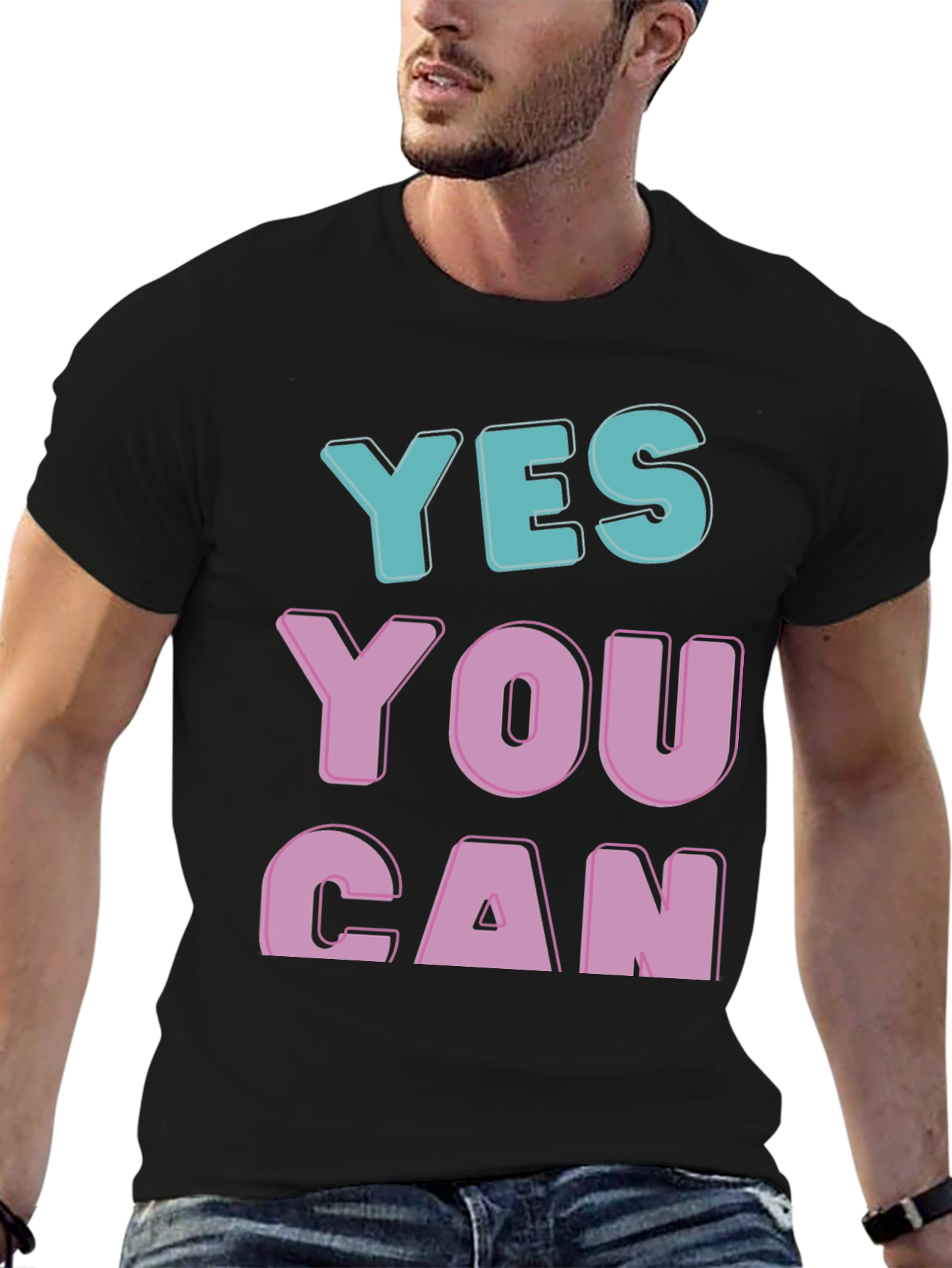 Yes You Can Graphic Tee - Motivational T-Shirt