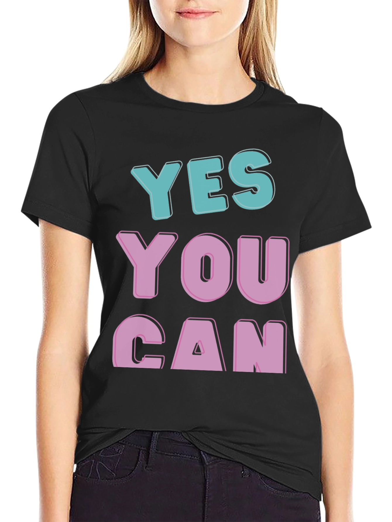 Yes You Can Graphic Tee - Motivational T-Shirt