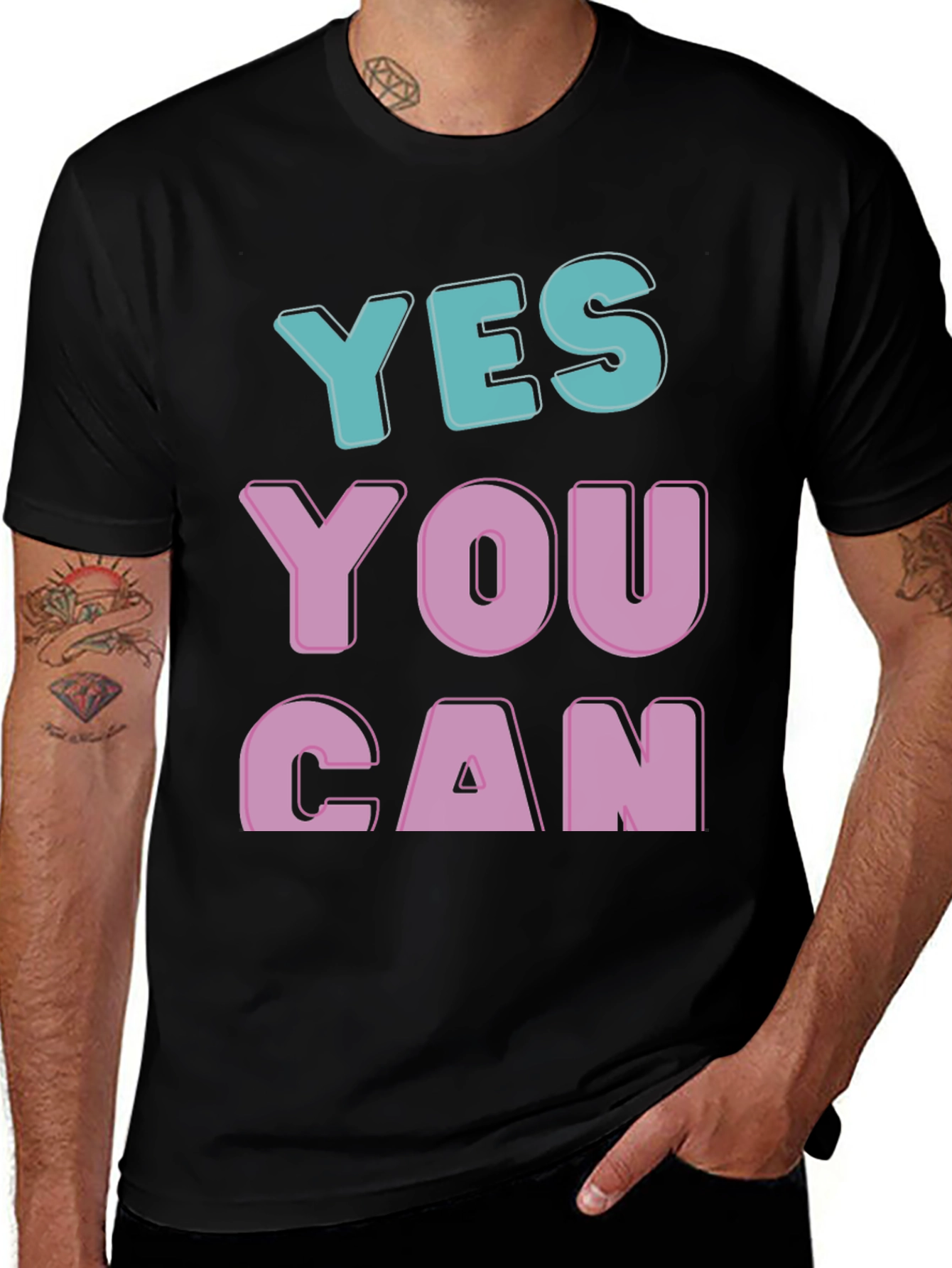 Yes You Can Graphic Tee - Motivational T-Shirt