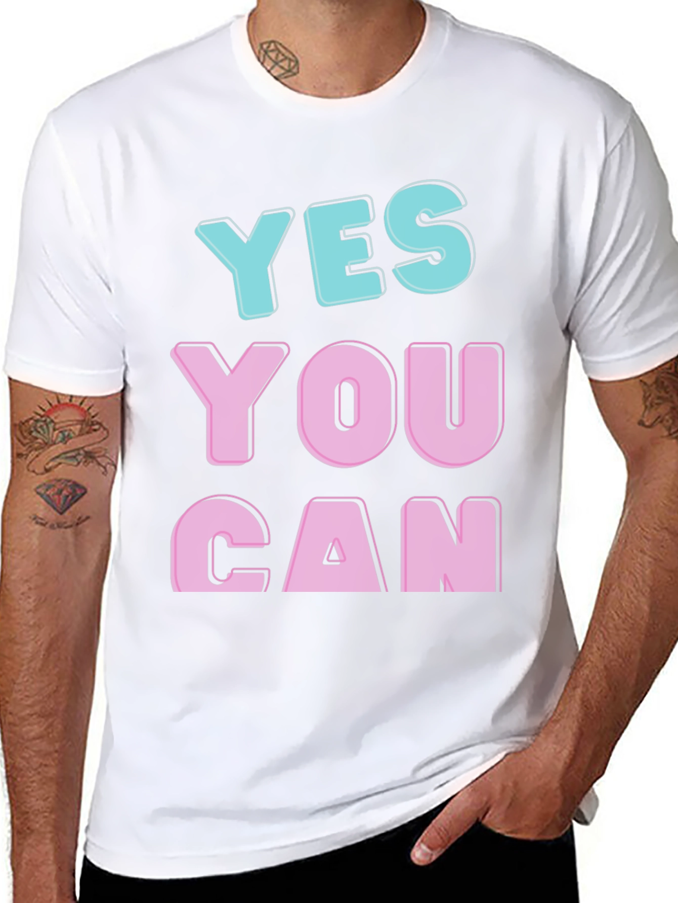 Yes You Can Graphic Tee - Motivational T-Shirt