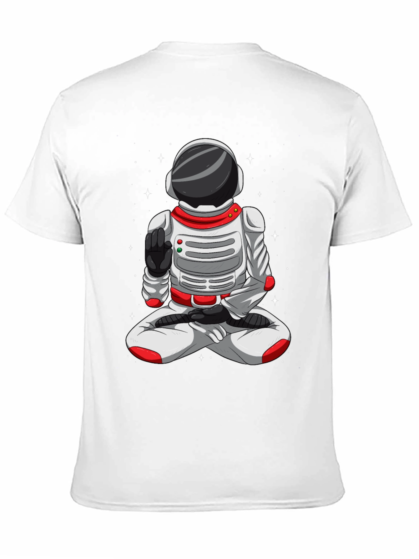 Meditating Astronaut T-Shirt - Space Yoga Tee