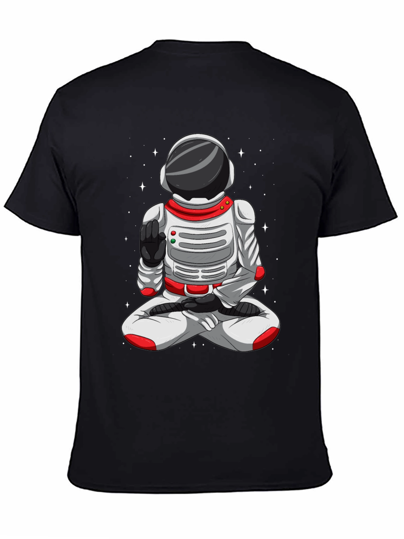 Meditating Astronaut T-Shirt - Space Yoga Tee