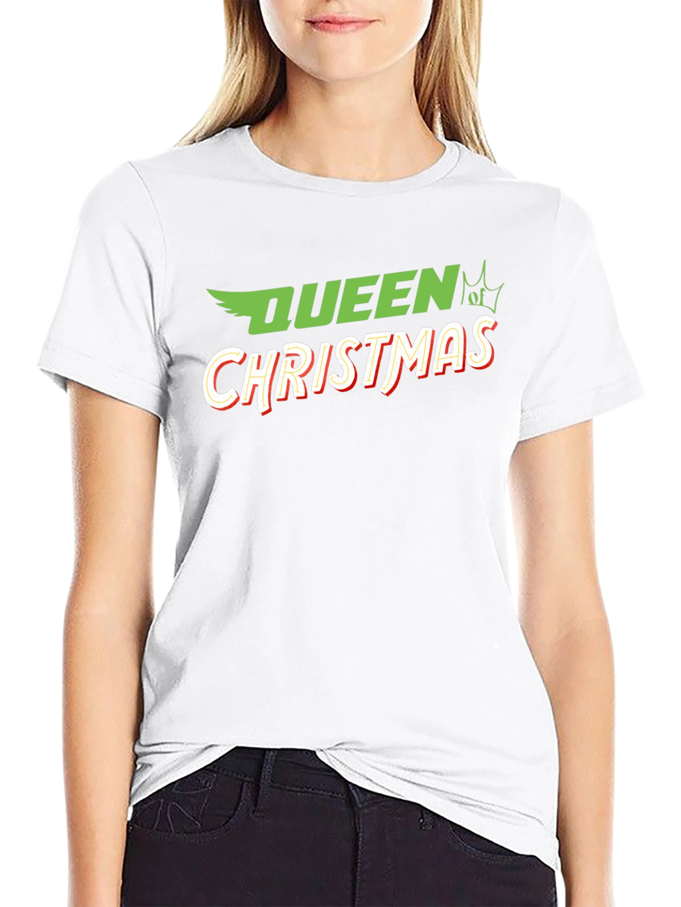 Queen of Christmas T-Shirt - Festive Holiday Apparel