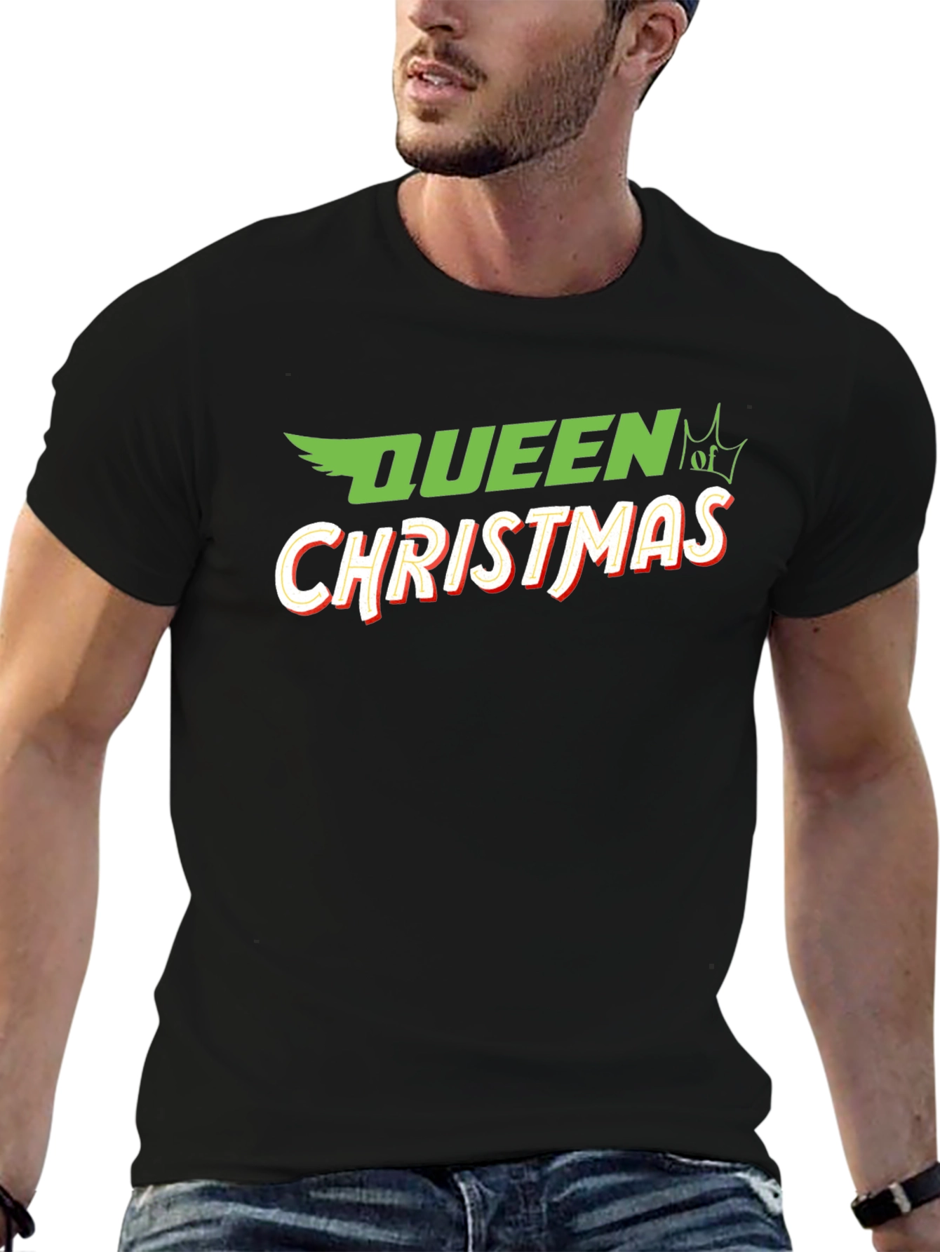 Queen of Christmas T-Shirt - Festive Holiday Apparel