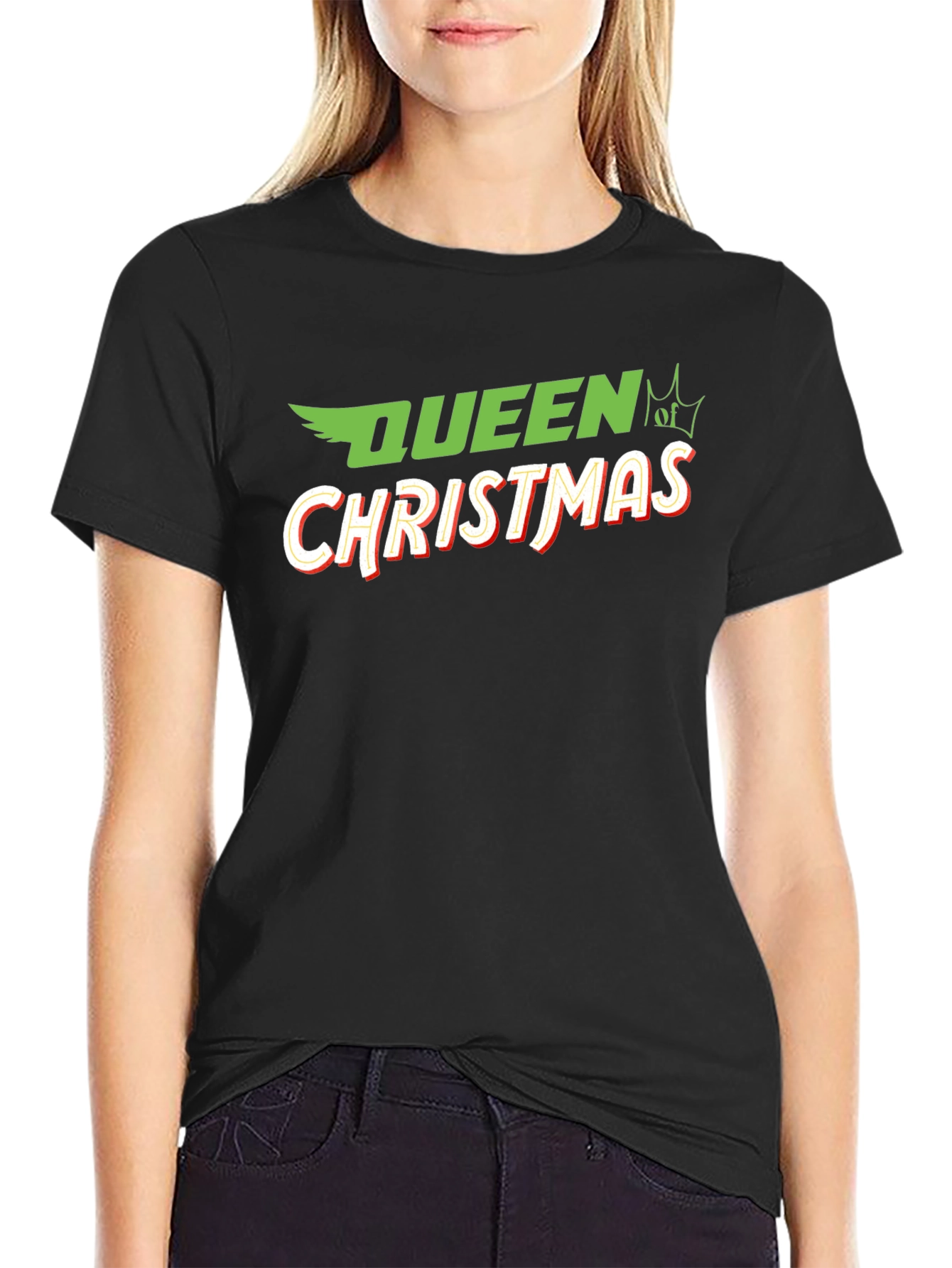 Queen of Christmas T-Shirt - Festive Holiday Apparel