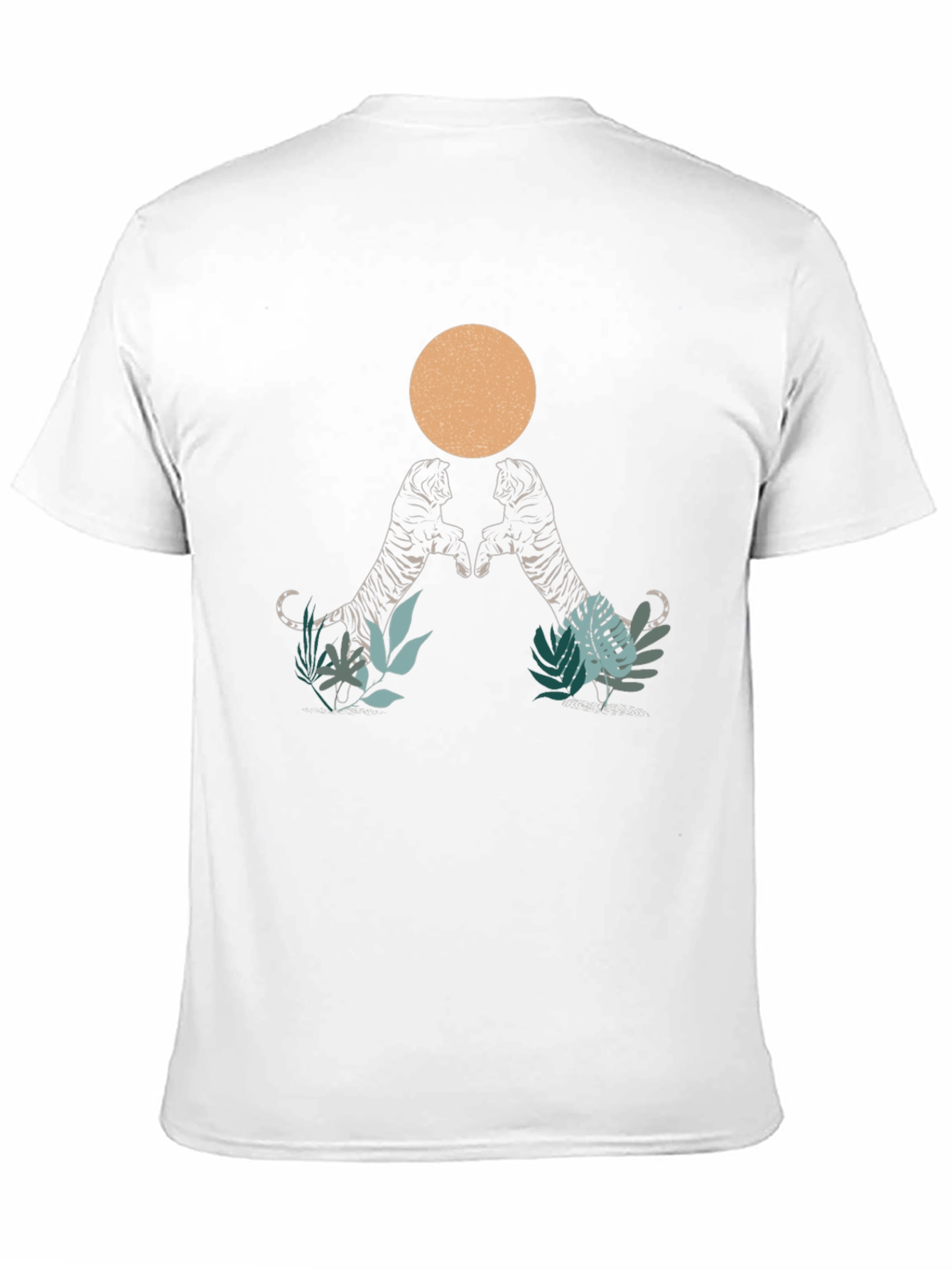 Tiger Graphic Tee - Mens Black Crew Neck T-Shirt