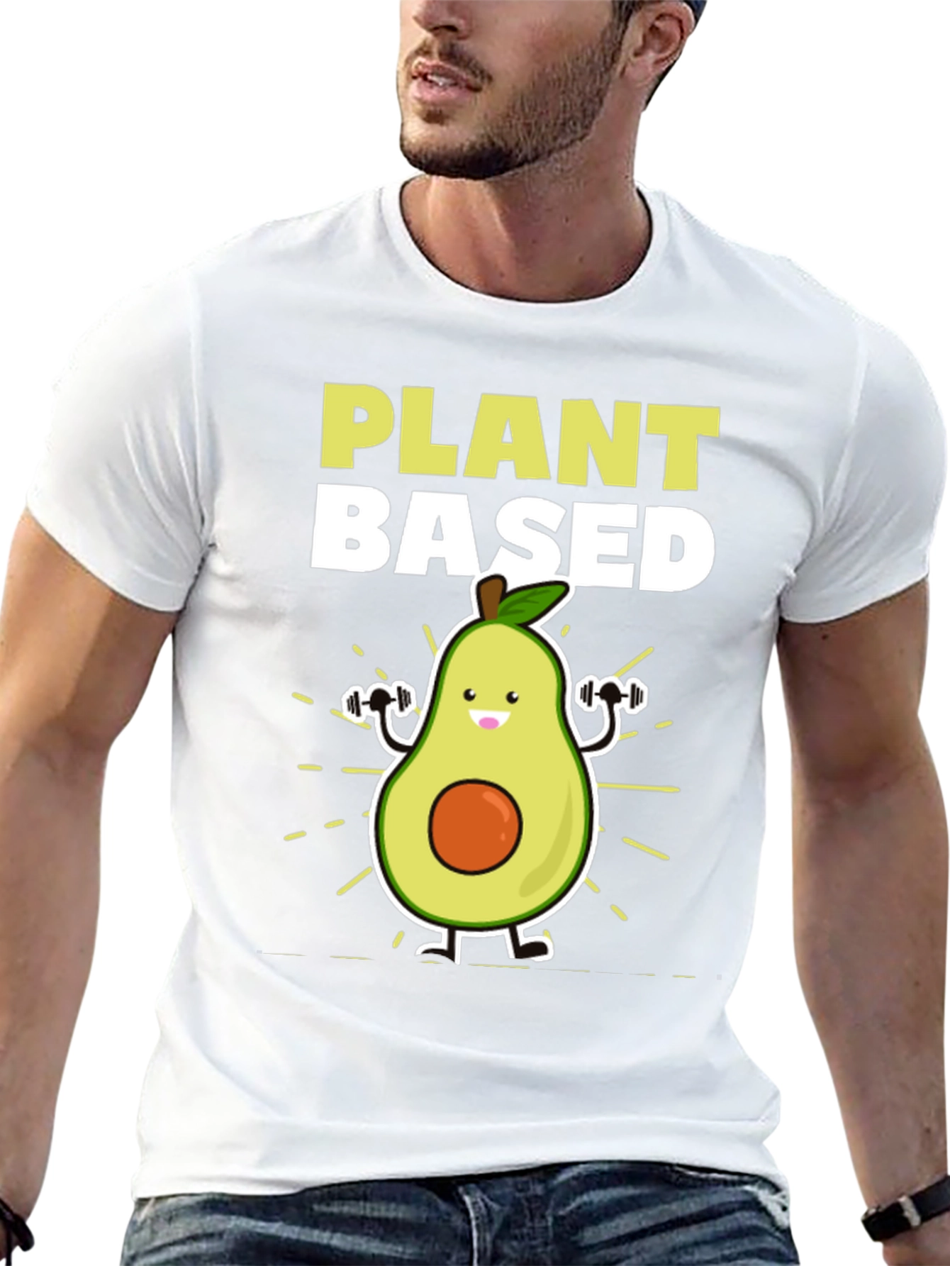 Plant Based Avocado Gym T-Shirt