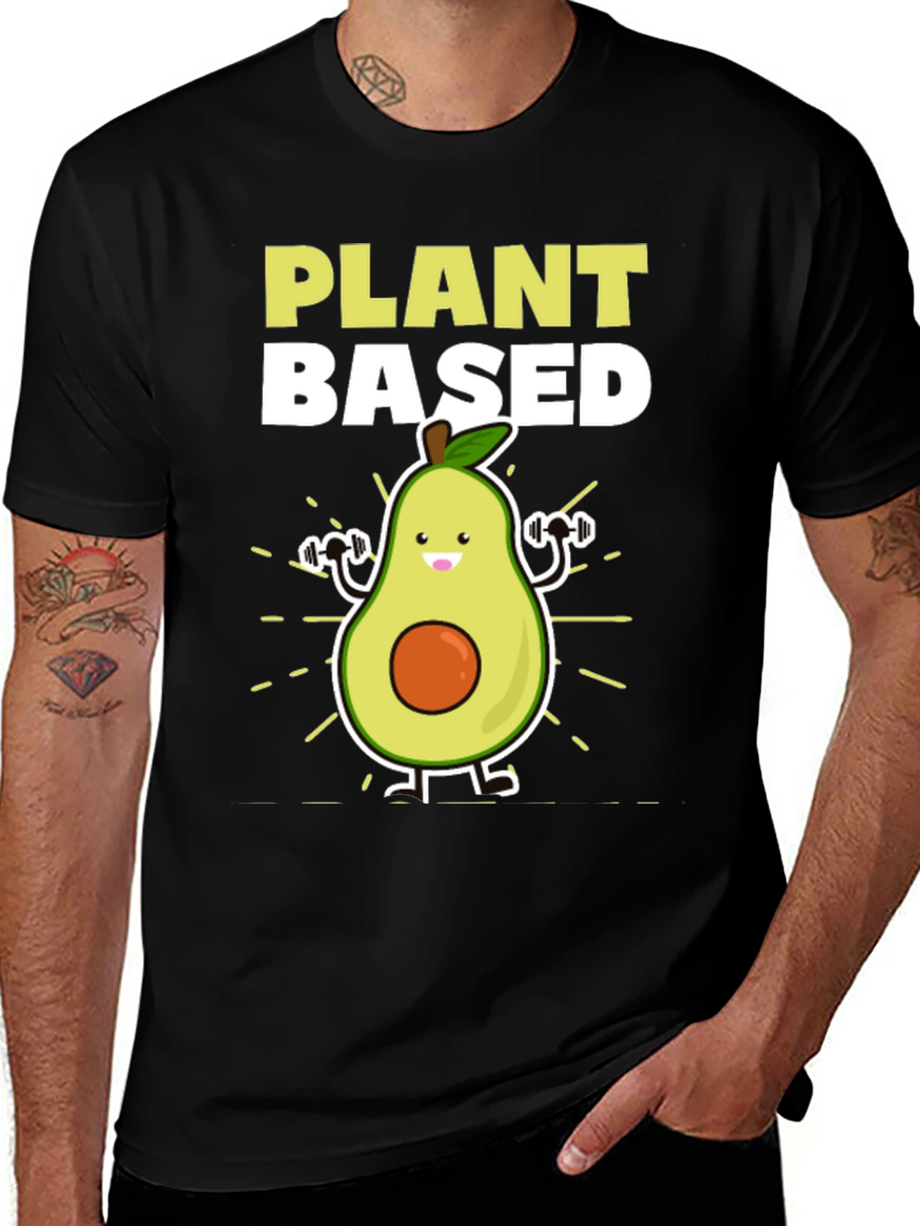 Plant Based Avocado Gym T-Shirt