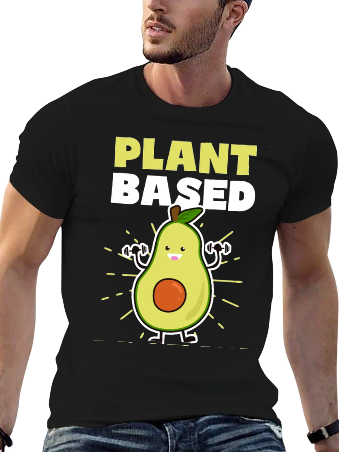 Plant Based Avocado Gym T-Shirt