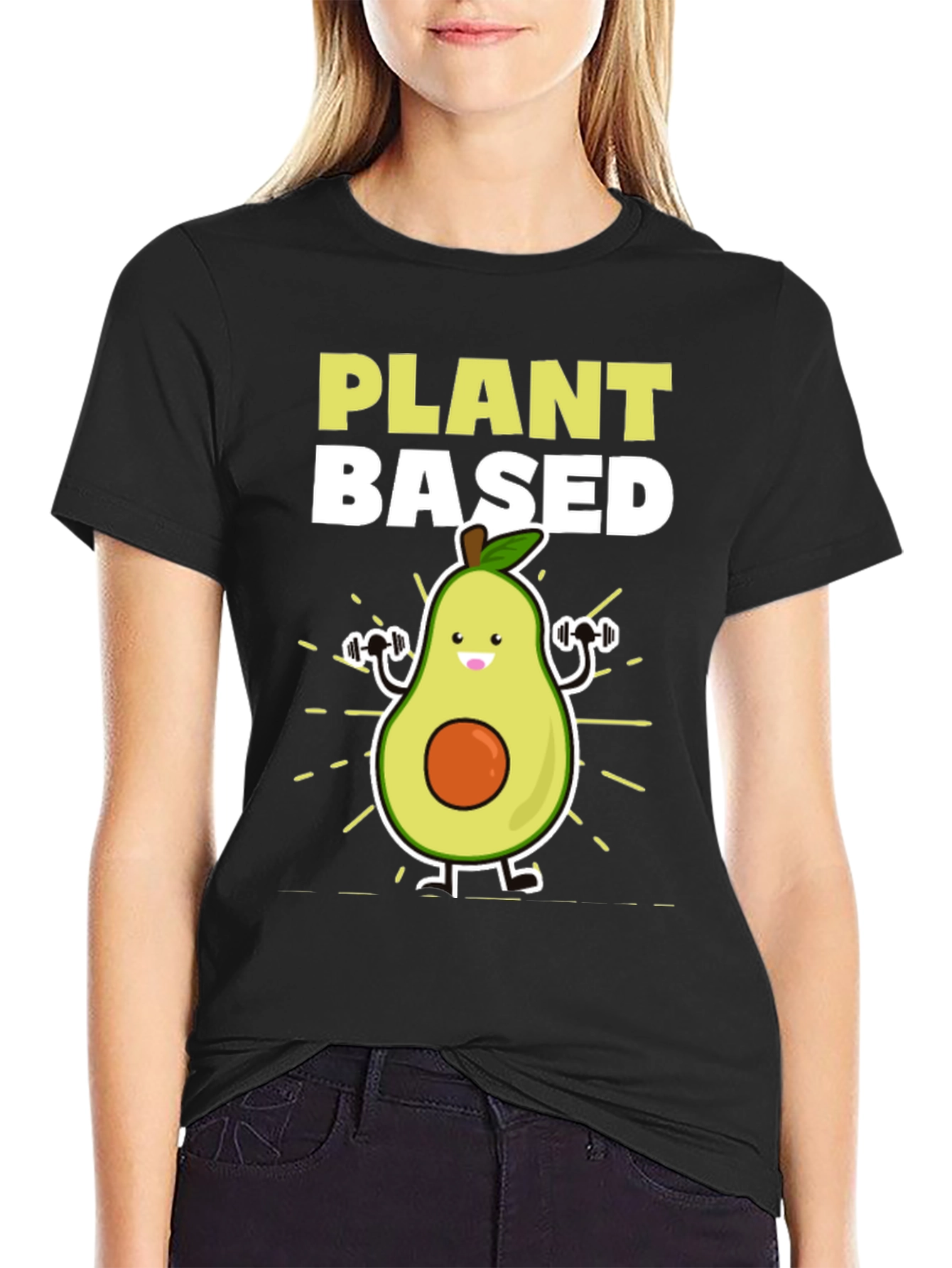 Plant Based Avocado Gym T-Shirt