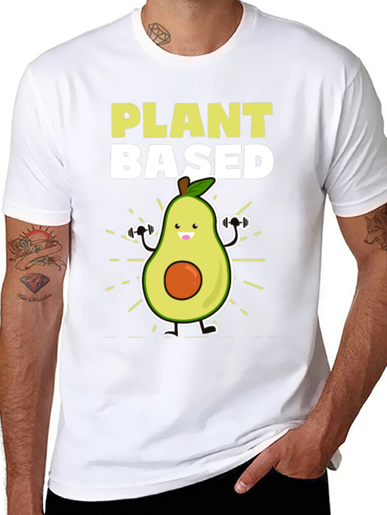 Plant Based Avocado Gym T-Shirt