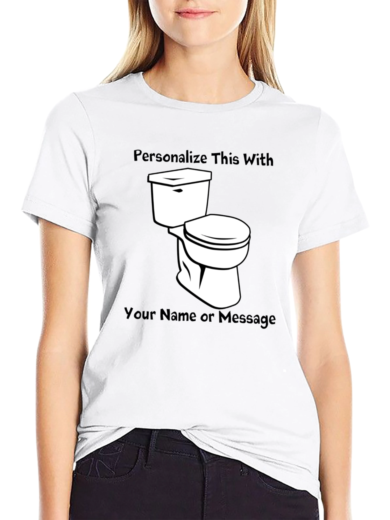 Personalized Toilet T-Shirt - Customize with Name/Message