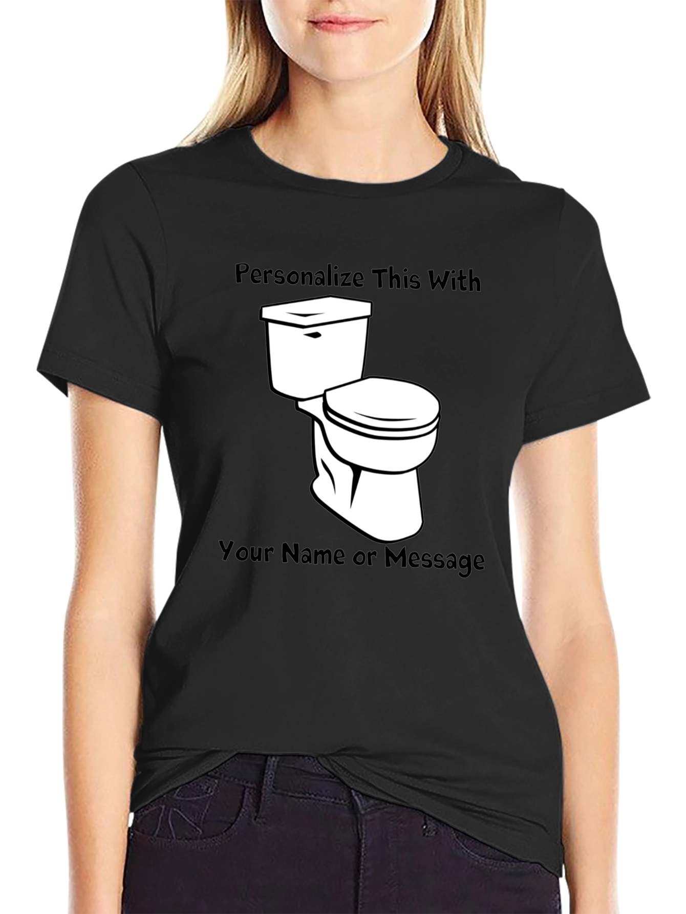 Personalized Toilet T-Shirt - Customize with Name/Message