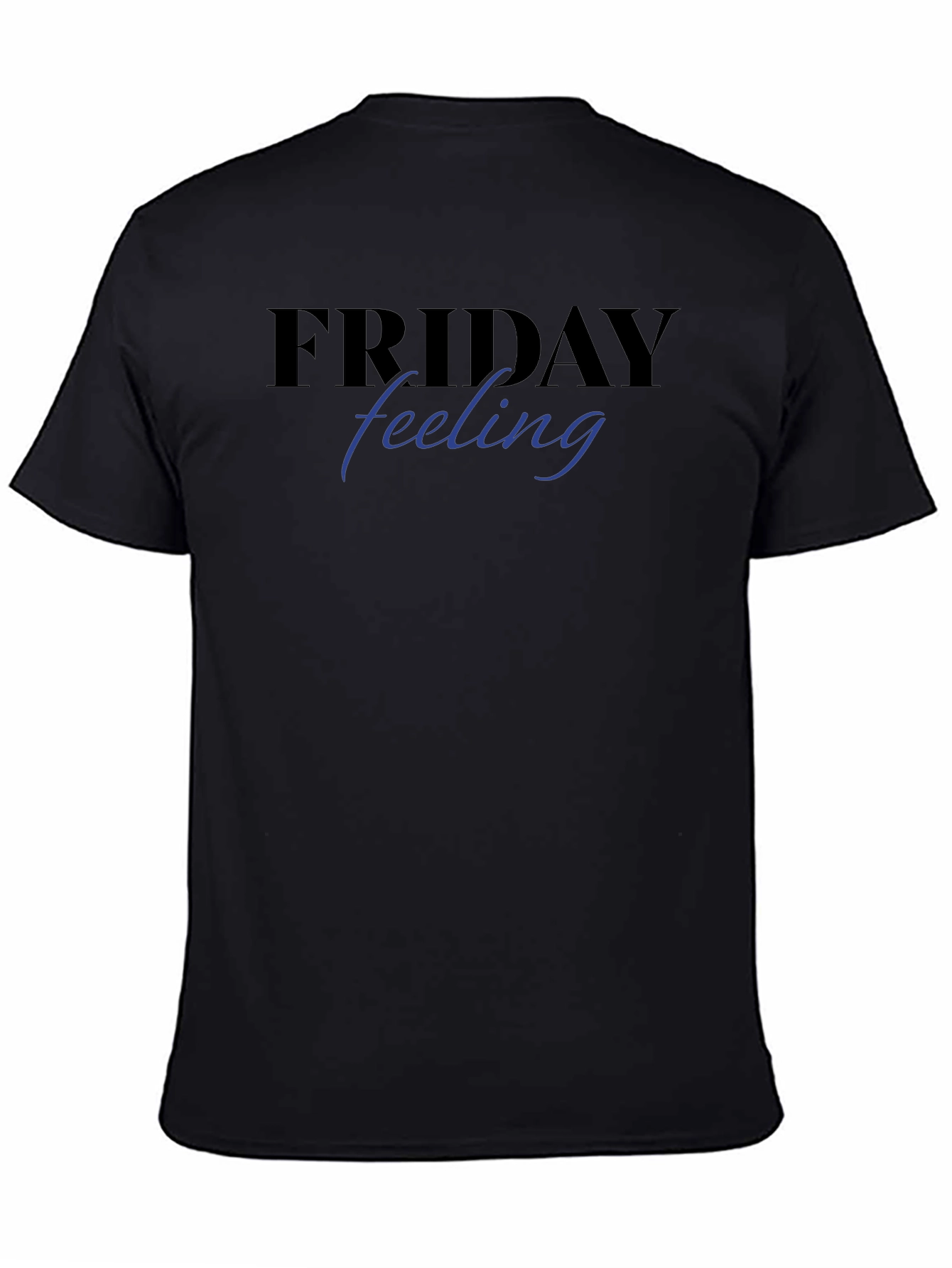 Friday Feeling Graphic Tee - Black Short Sleeve