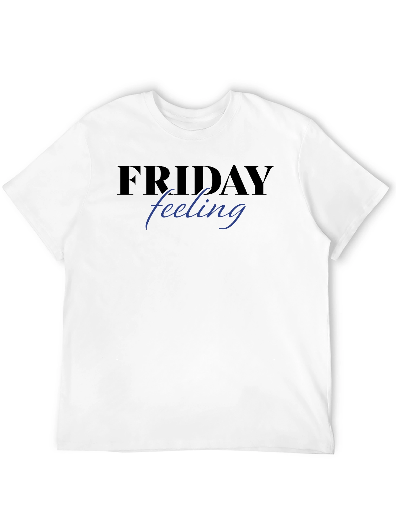 Friday Feeling Graphic Tee - Black Short Sleeve