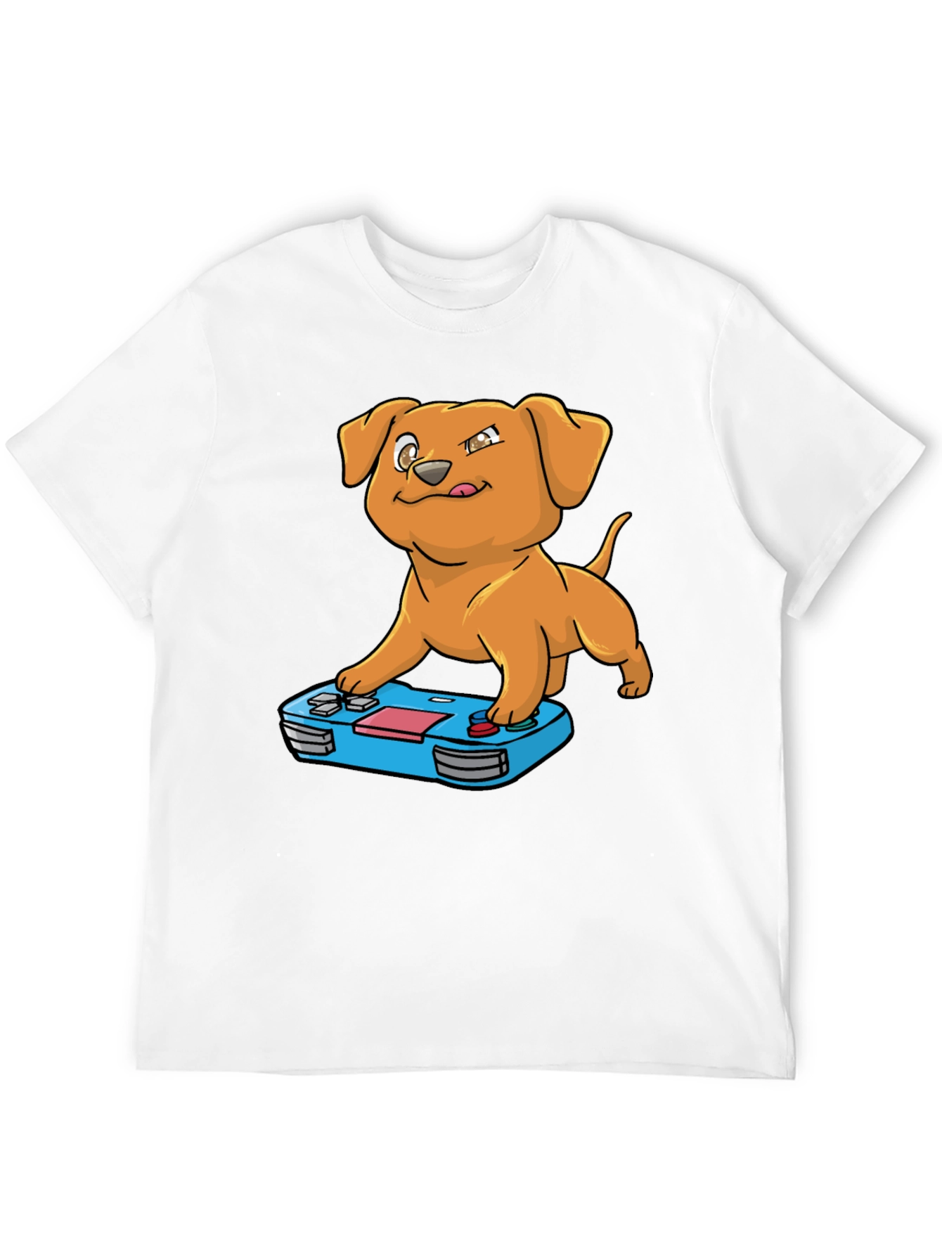 Gamer Dog T-Shirt - Black Cotton Tee
