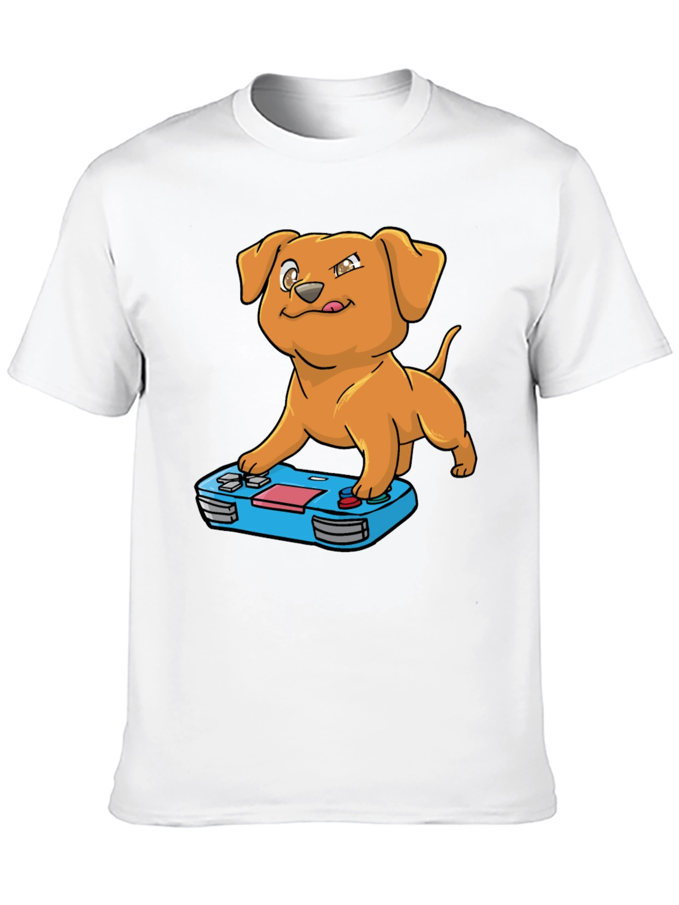 Gamer Dog T-Shirt - Black Cotton Tee