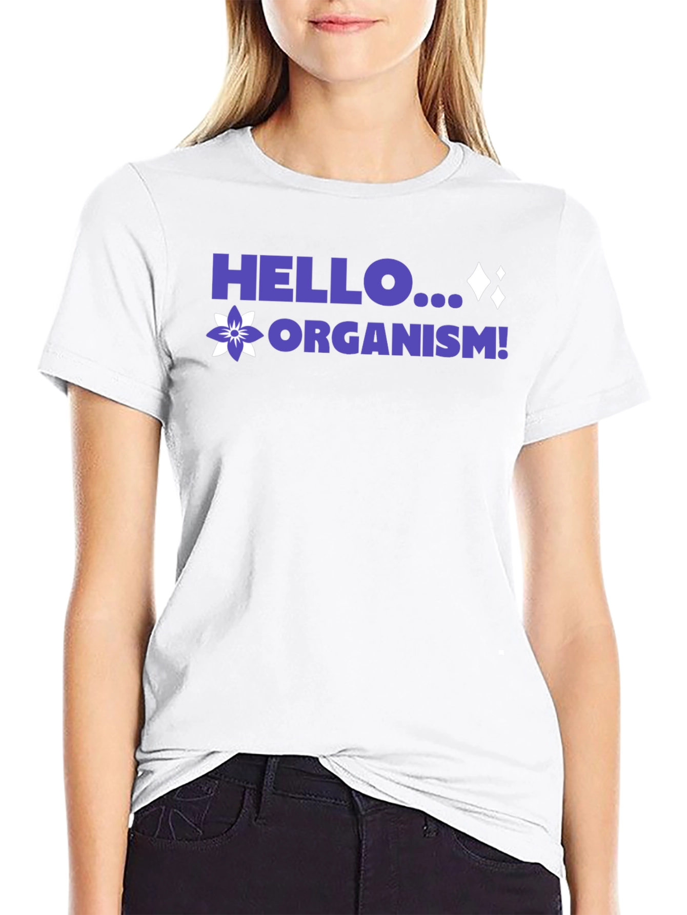 Hello Organism! Black Graphic Tee