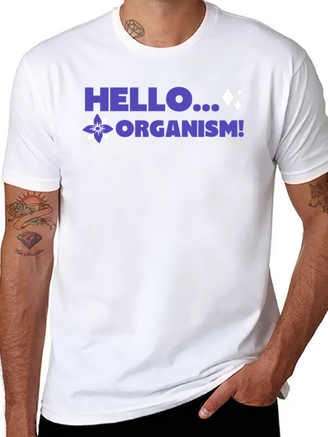 Hello Organism! Black Graphic Tee
