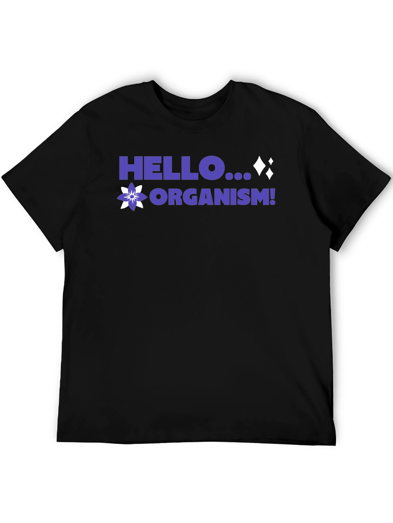 Hello Organism! Black Graphic Tee