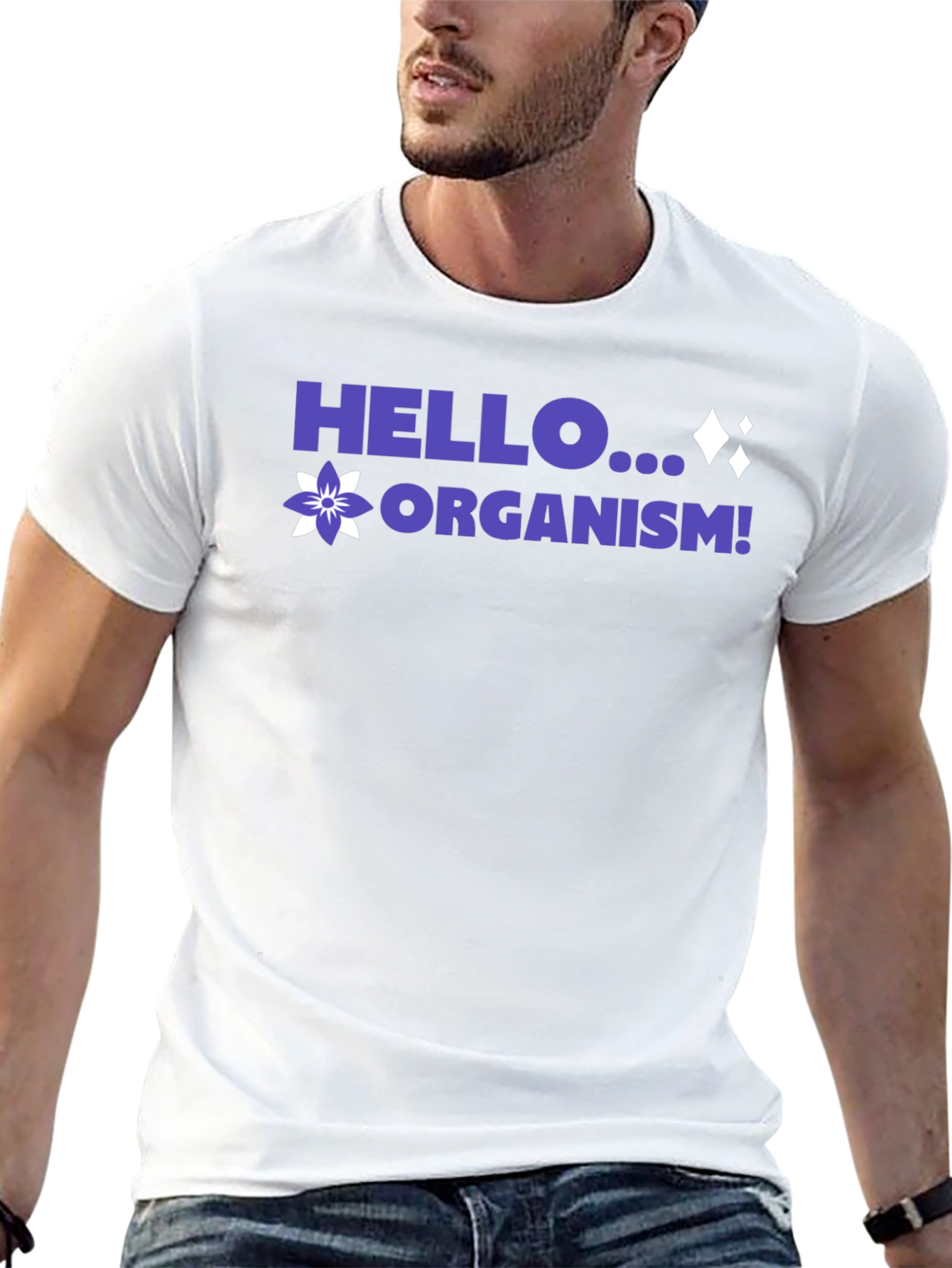 Hello Organism! Black Graphic Tee
