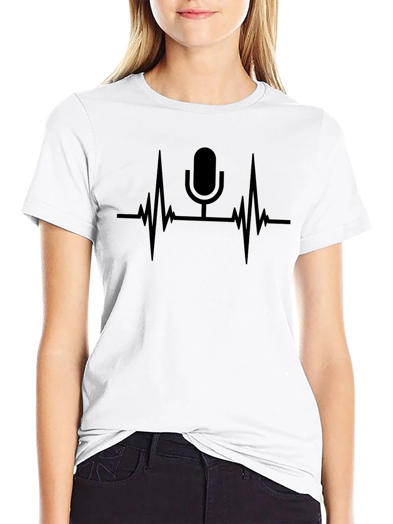 Podcast Heartbeat Graphic Tee
