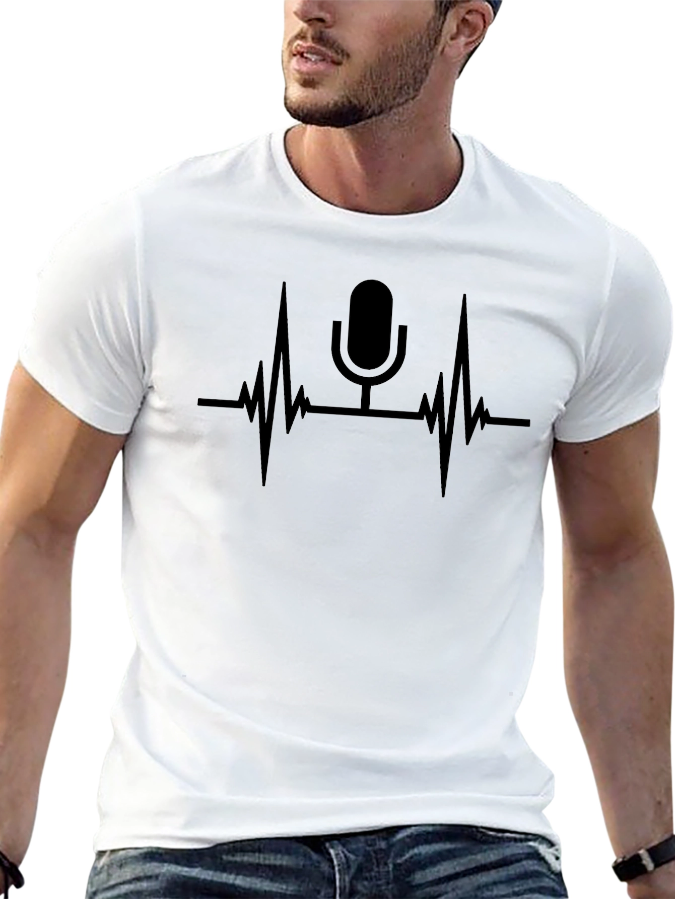 Podcast Heartbeat Graphic Tee